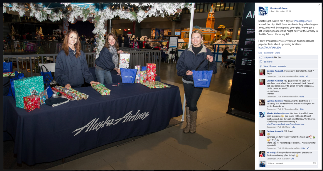 Alaska Airlines - Holiday Social Media Campaign - 1