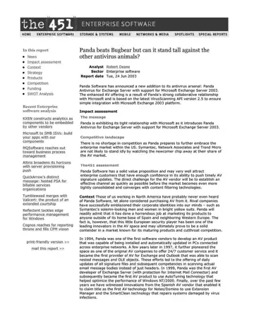 The451 coverage of Panda Software, 2003-06-24, page 1: Analyst Report