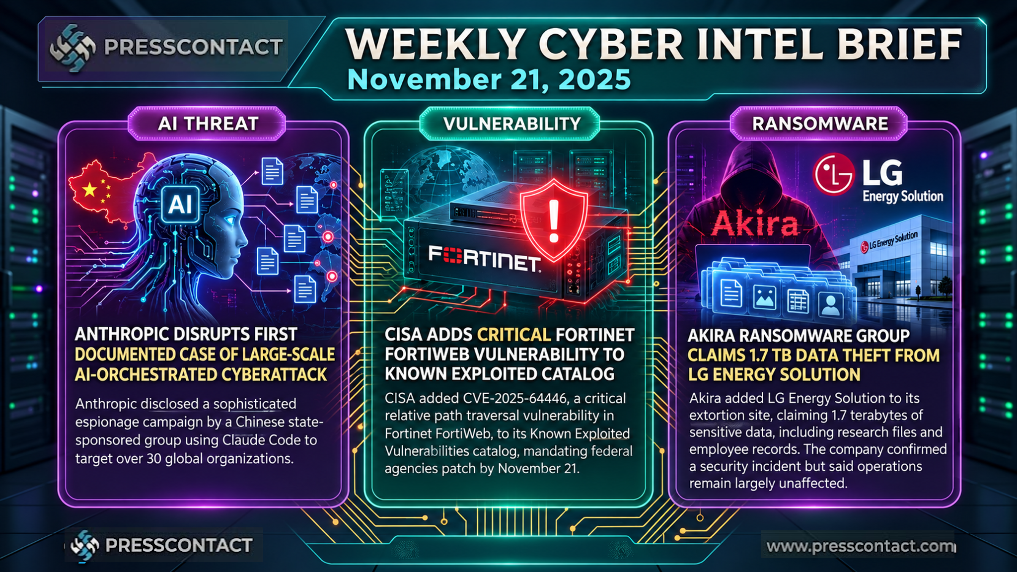 Weekly Cyber Intel Brief | 2025-11-21