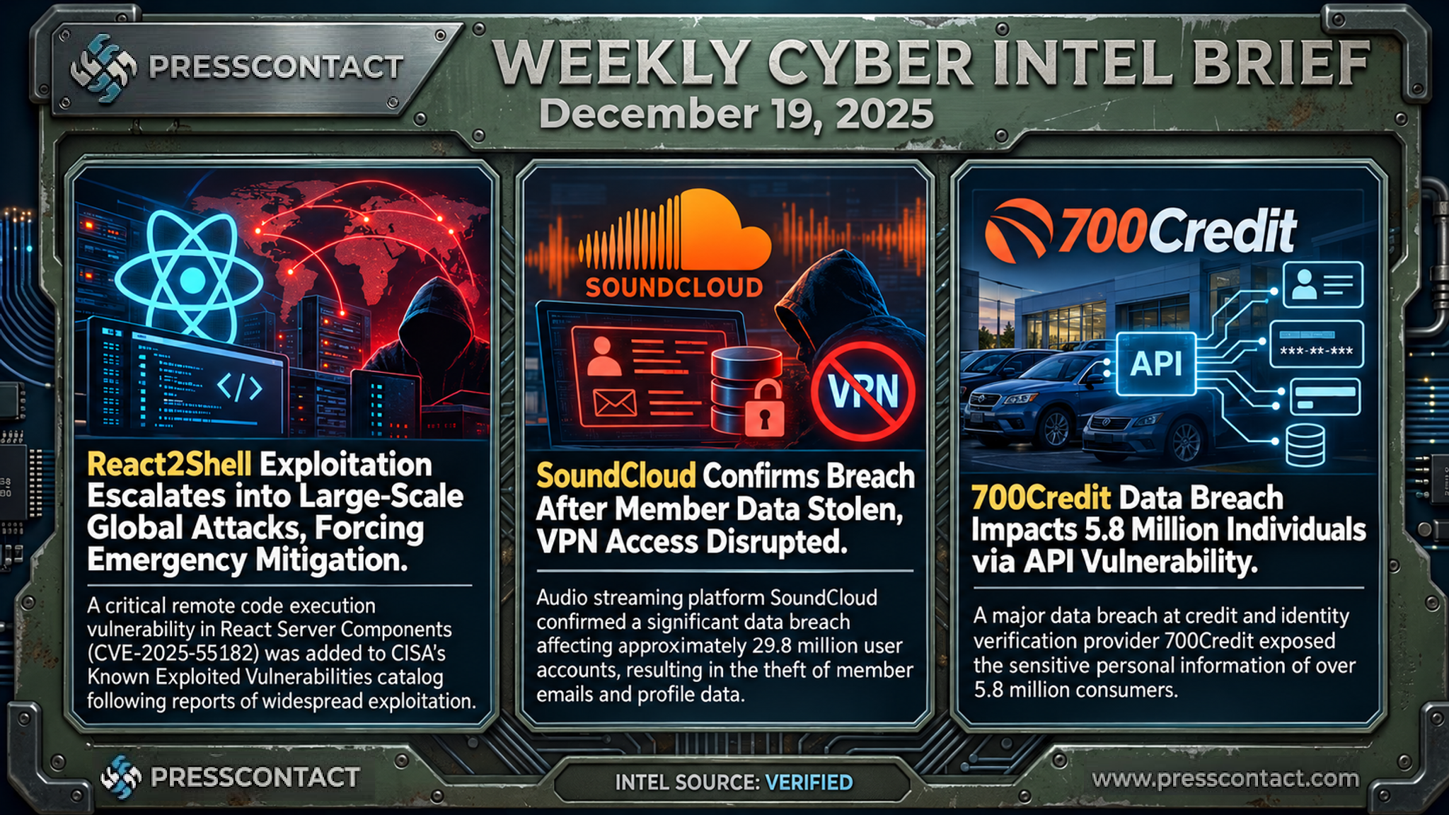 Weekly Cyber Intel Brief | 2025-12-19